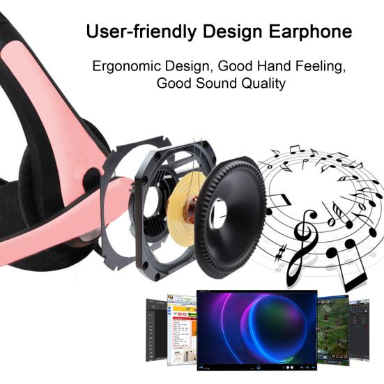 Clear Voice USB-Kabel-Computer-Headset mit Rauschunterdrückungsmikrofon, perfekt für Callcenter, Büro, Schule, PC-Gaming