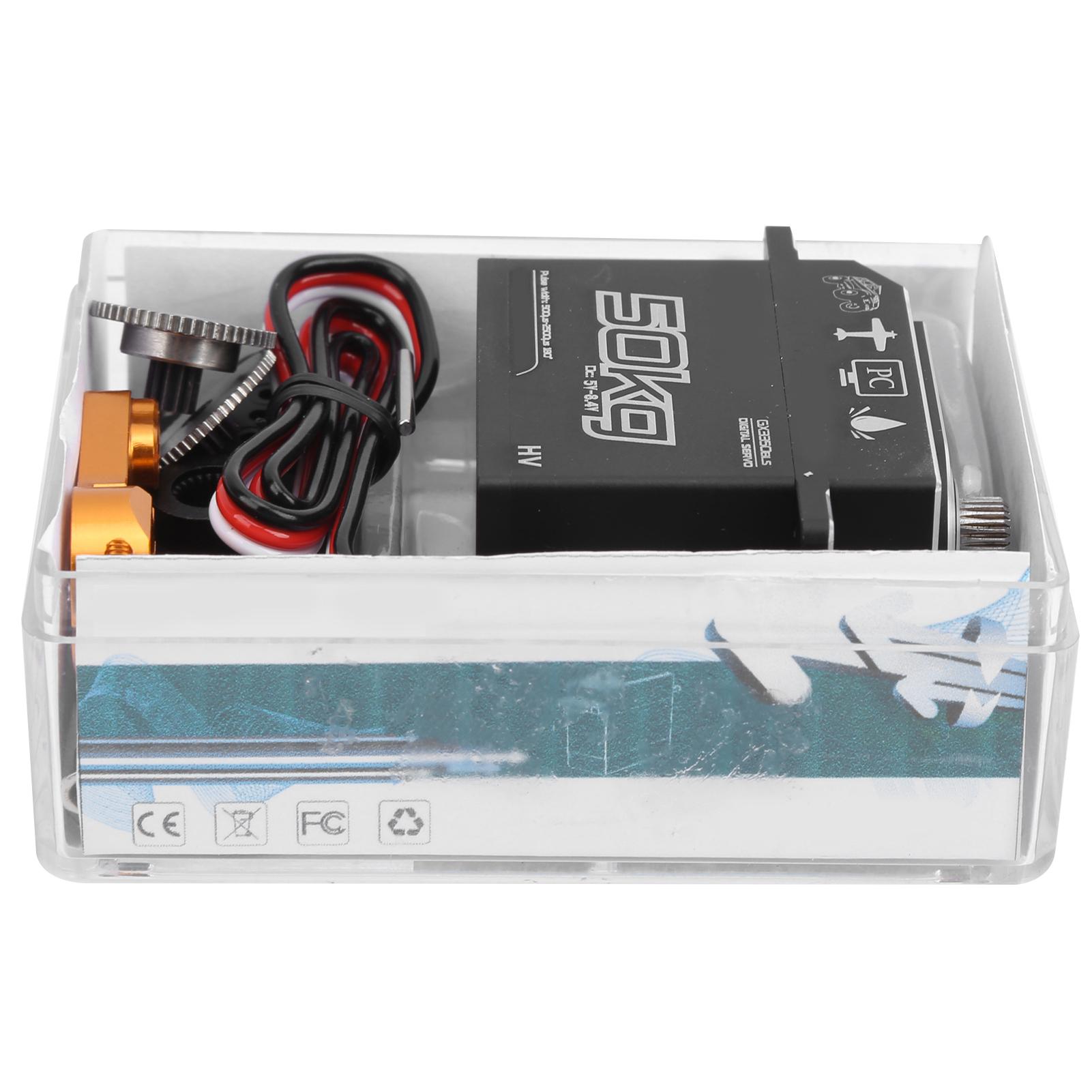 

50KG Waterproof Stainless Steel Gears High Torque Digital Servo for 1 10 1 8 RC Boat Car