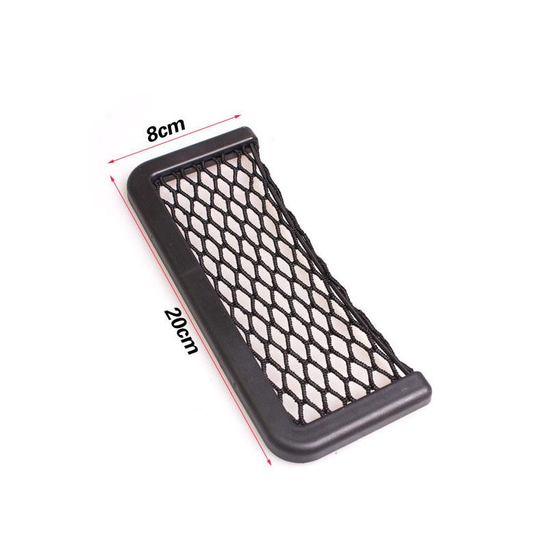 1Pcs Car Organizer Storage Bag Universal Auto Paste Net Pocket Organizer Bag Phone Holder Box Car Accessories 20*8CM 8*15CM