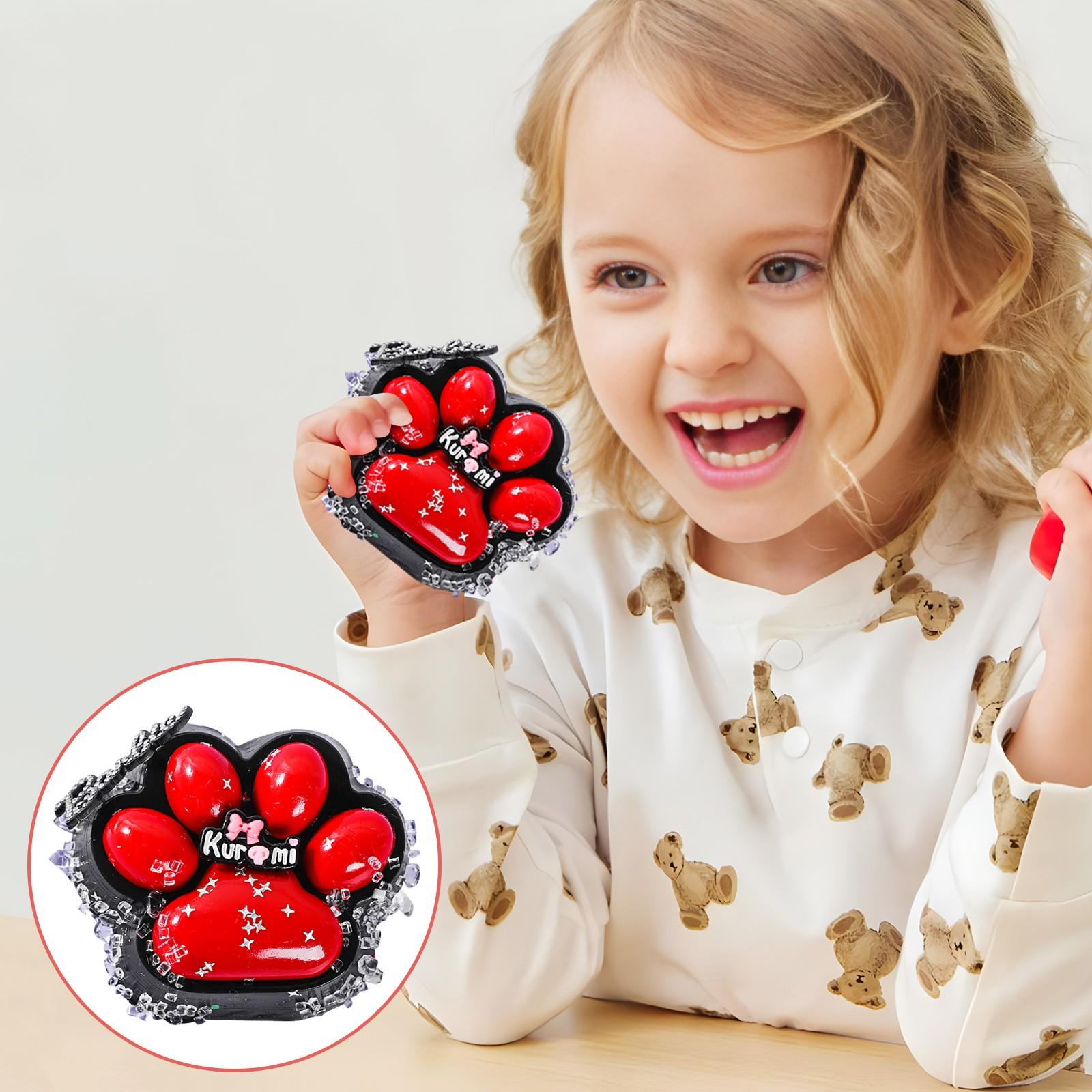 

Игрушки для снятия стресса с блестками для кошек Новые DIY Pinch Happy Decompression Toys One Size