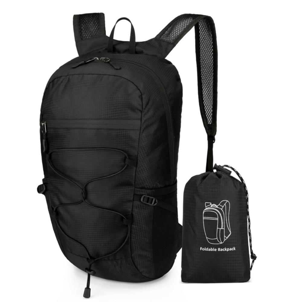 Breathable Foldable Mountain Riding Backpack Waterproof Large Capacity Travel Daypack Portable Sports Backpack Hiking чёрный