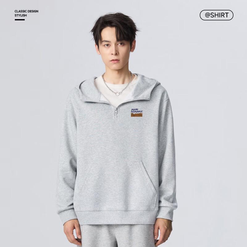 Mark Fairwhale Herren-Hoodie mit halbem Reißverschluss