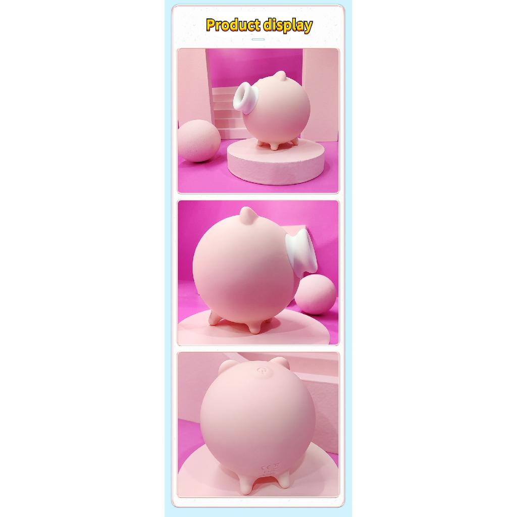 10 Frequency Cute Pig Sucker Vibrator Nipple Clitoris Sucking Breast Massager Female Masturbation Orgasm Supplies Adult Sex