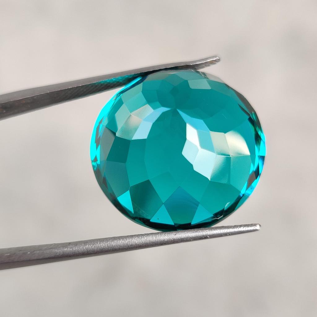21 MM Round Natural Cut Glass Stone, Loose Stone, 38.65 Carat Size Round Stone.