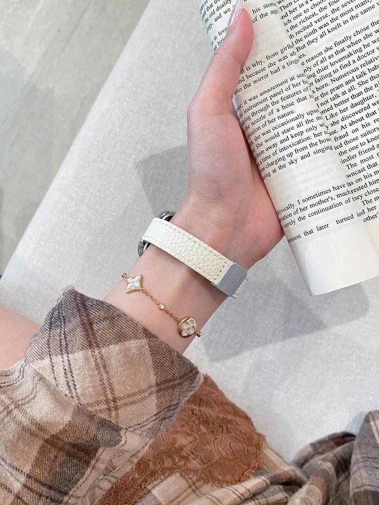 Lychee Grain Magnetic Strap for Apple iWatch, Huawei GT5, and Xiaomi 9 Pro