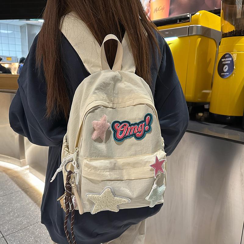 Women's Backpack Cartoon Star Backpack Student Schoolbag