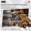 Desktop Series1:64 Mini Remote Control Engineering Vehicle Series Full Scale Excavator Dump Truck Forklift Remote Control Toy