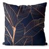 45x45 Cm Ginkgo Print Cushion Cover for Living Room Sofa Bedroom Home Decoration Square Polyester Pillowcase Waist Pillow Cover