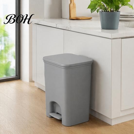 Space Saving Trash Can for Cabinet Gaps Slim Can, with Pedal Step Design, Touchless Odor Proof Wastebasket, Efficient Utilization Garbage Bin