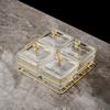 Ru Han Light Luxury Acrylic Fruit Plate with Stand and Lid