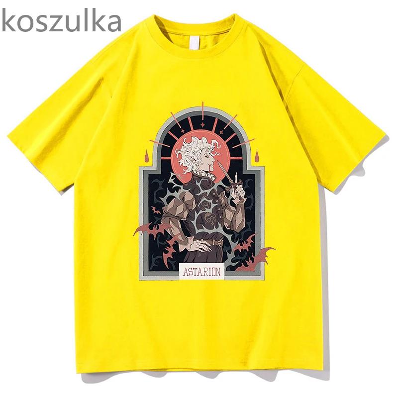 Tricou Astarion, unisex, modă de vară, din bumbac pur, unisex, pentru femei, ocazional, Streetwear Harajuku, vintage, cu mânecă scurtă.