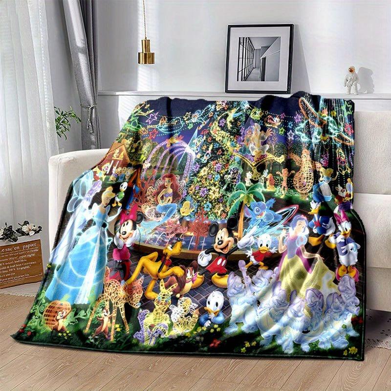 Mickey and Minnie Cartoon Blanket: Adorable, Warm, and Perfect for Home Decoration  Living Room, Travel, and All Seasons