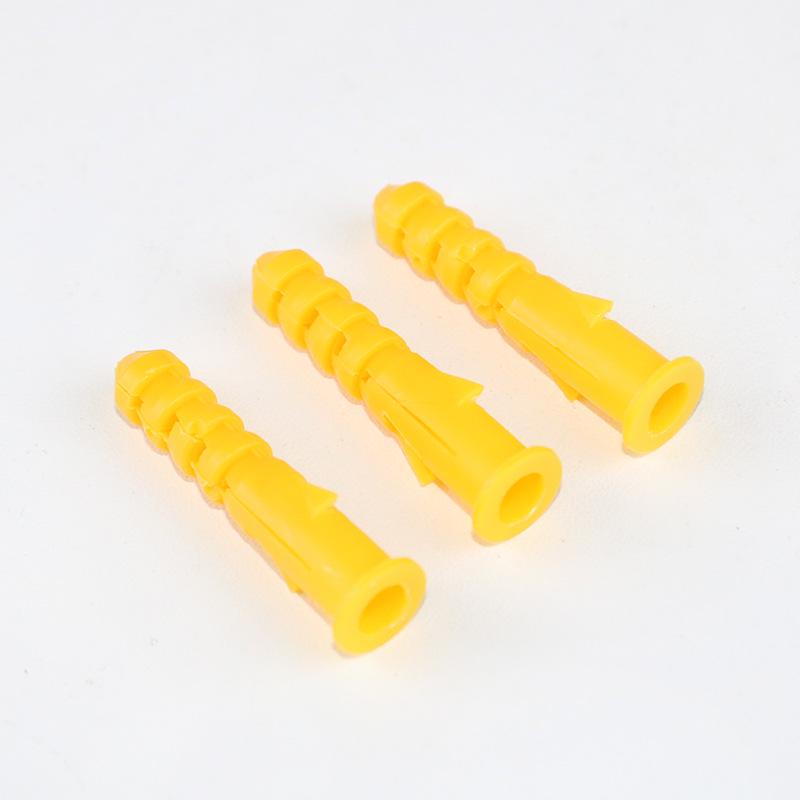Yellow Croaker Plastic Plug Anchor with Screw for Furniture