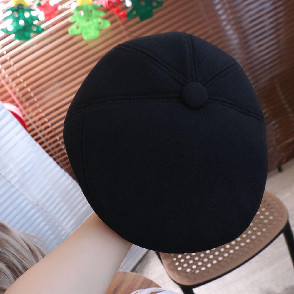 Anti-cold Ear Protection Peaked Cap Soft Hooded Thermal Cap Versatile Earflap Woolen Hat Autumn