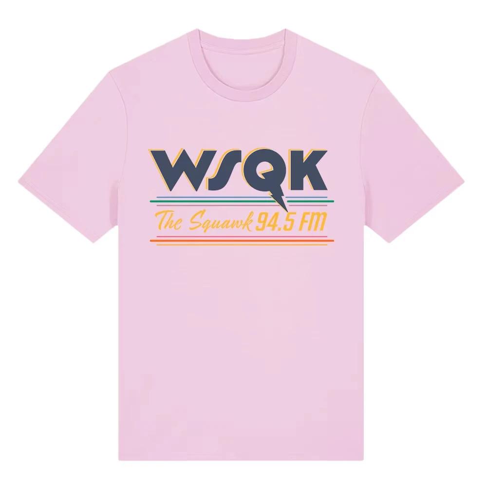 2026 Sommer WSQK The Squawk 94.5 FM T-Shirts Beam Me Up T-Shirts Ort Sucks Grafikdruck T-Shirt Baumwolle Kurzarm Herren T-Shirts Streetwear