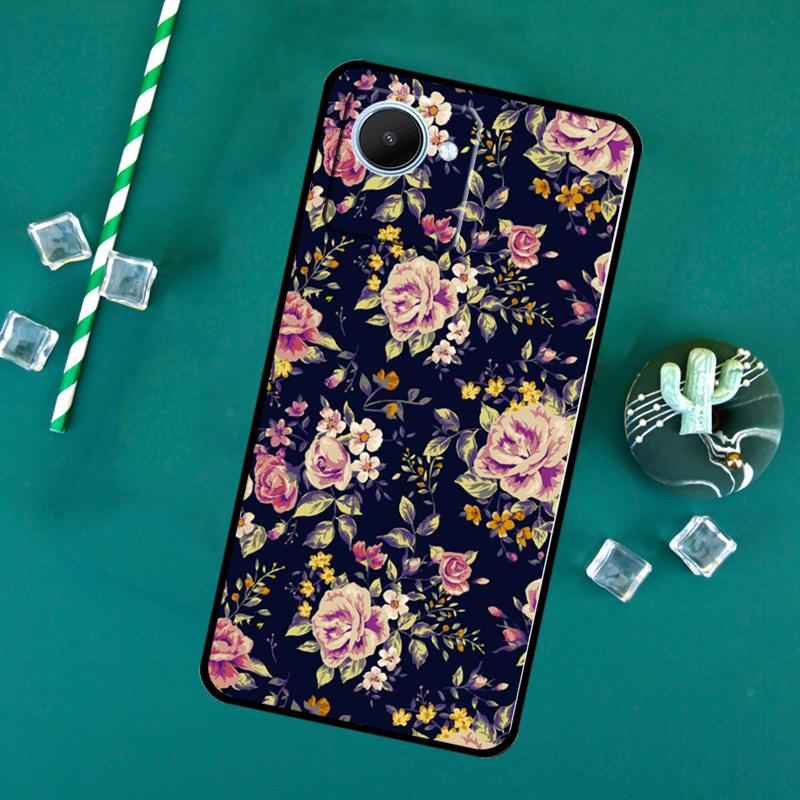 Red Roses Floral For Realme 15 Pro 10 11 12 13 14 Pro Plus GT6 GT7 C61 C67 C63 C71 C55 C51 C65 C53 C75 Case