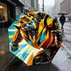 Transformers Adventure 8 Ribs 3Fold Black Glue Uv Protection Umbrella Sun Protection Rainproof Compact Folding Umbrella For Travel Daily Use C923746