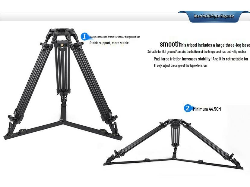 Sirui BCT-3003 Aluminum Broadcast Camera Tripod