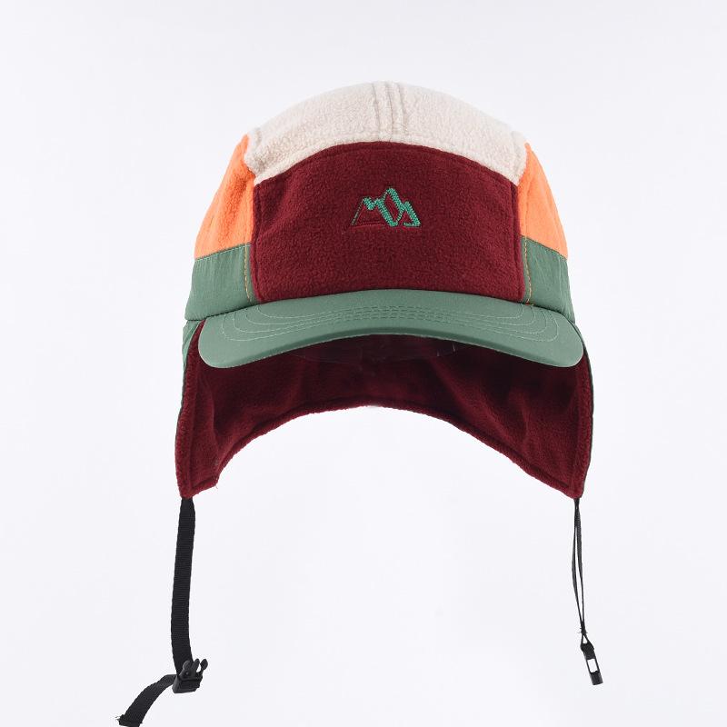 Mütze Damen Winter Warm Ohrenschutz Gestrickte Überziehmütze Sturmhaube Hut Band Doppelnutzung Plüsch Blitzmütze