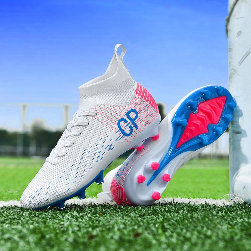 35-45 Jugend Herren Übergröße Hoher Schaft Nagel Fußballschuhe Trainings Sportschuhe Kinder Fußballschuhe