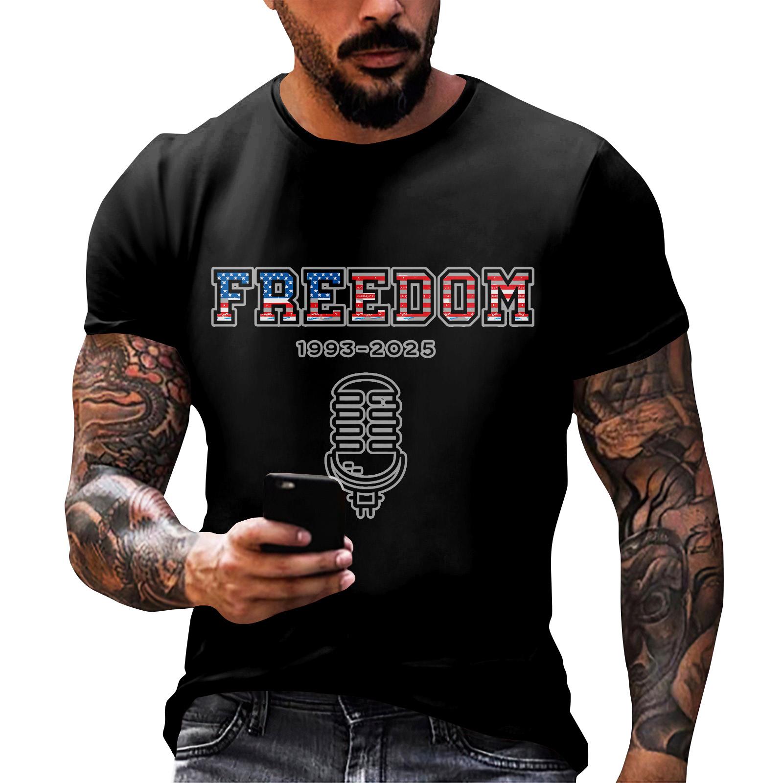 

Модная одежда для работы с коротким рукавом и круглым вырезом, принтованные топы для мужчин, летние топы L чёрный