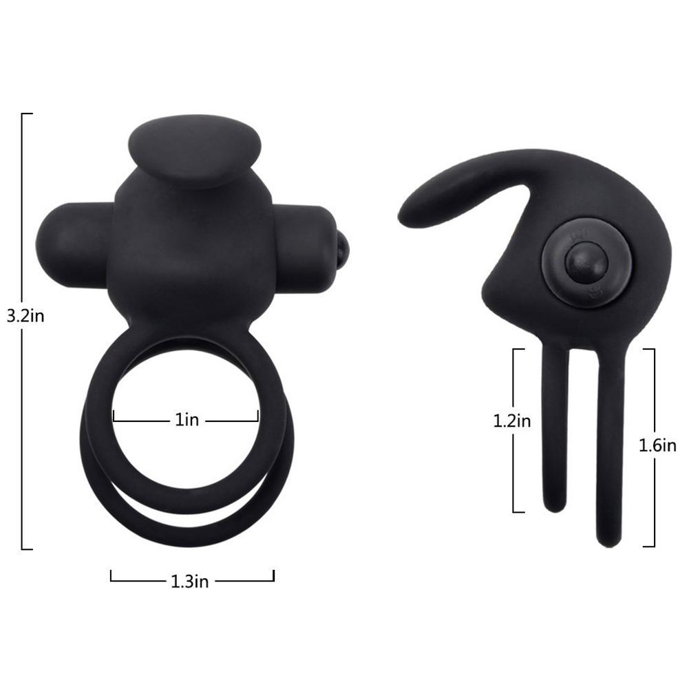 Men Cock Penis Ring Vibrator Delay Ejaculation Adult Products Silicone Sex Toys for Men Penis Vibrating Ring