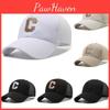 C Embroidery Letter Baseball Cap Adjustable Breathable Outdoor Sun Protection