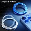 Foldable Metal Magnetic Phone Finger Ring Grip 360° Rotatable Stand Mount Strong Adhesive for Travel Phone Anti-Lost Use