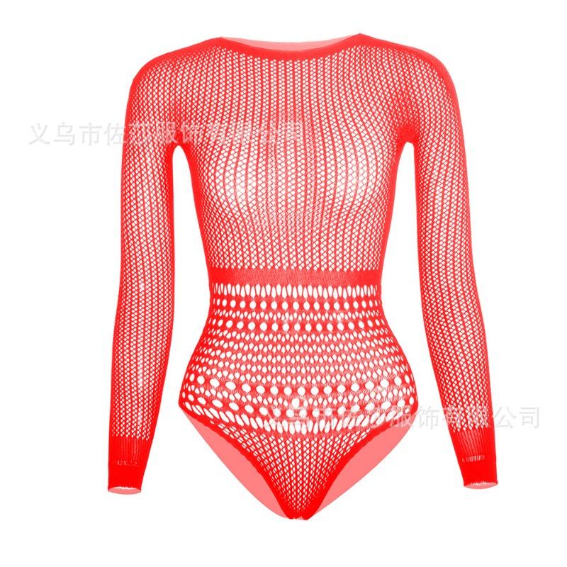 Sex underwear halter bikini hip wrap three-point long-sleeved onesie Europe