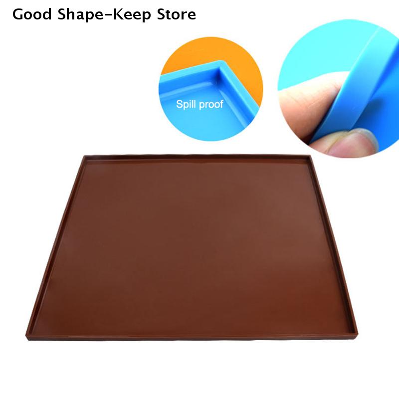 1Pcs Multifunctional Non-stick Bakeware Tray Pan Silicone Cake Roll Mat Painted Pad Pastry Swiss Roll Baking Mold Tool