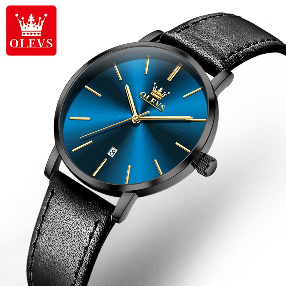 OLEVS 5869 Women's Watches Ultra Thin 6.5mm Original Quartz Watch for Women Waterproof Calendar Ladies Dress Wristwatch