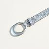PU Belt With Metal Buckles Glitter Rhinestones Waist Strap For Women and Men