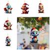 Acrilic Flying Dragon Ornamente pentru mașină 2D Xmas Dragon Breloc Acrilic Dragon Pandantiv Car Pendant
