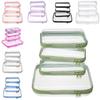 Travel Organizer Pvc Soft Bag With Zipper For Cosmetic And Clothing Storage
