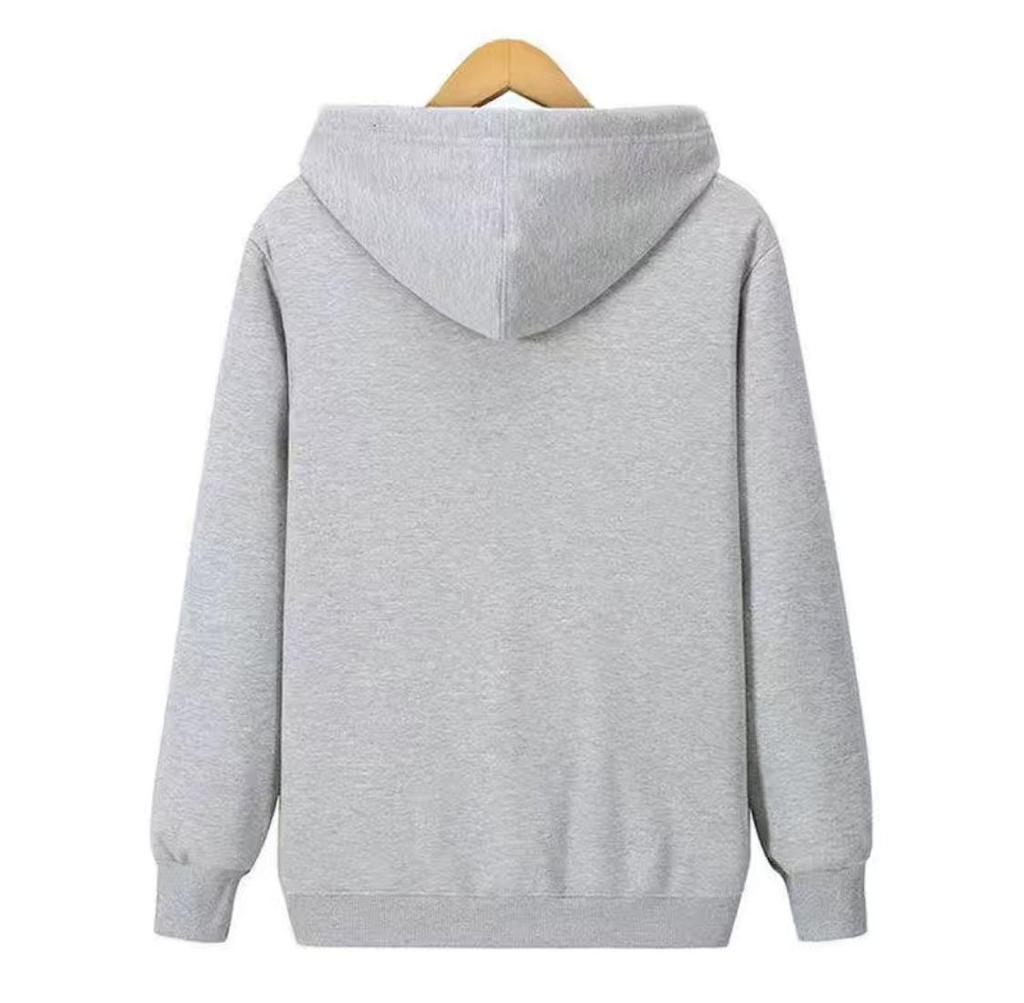 Men's Plus Size Fleece Lined Zip-Up Hoodie Jacket for Autumn/Winter