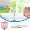 Water Draining Storage Net Bathroom Organizer Suction Cup Hooks Bathtub Storage Net Polyester Fiber Self-adhesive Suction Cup