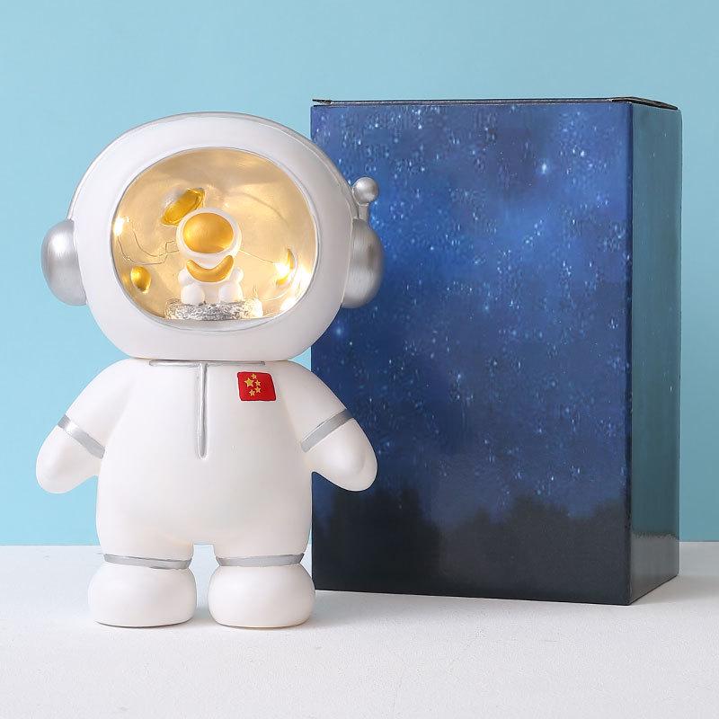 Astronaut Night Light Piggy Bank - Graduation & Birthday Gift for Boys