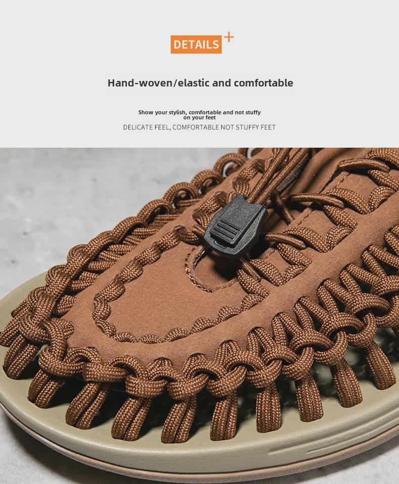 2024 Summer Trendy Baotou Sandals: Fashionable Casual Men's Beach Shoes