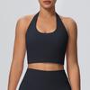 Cloud Feeling Women's Halter Backless Yoga Tank Top with Built-in Chest Pads - Fitness Sportswear