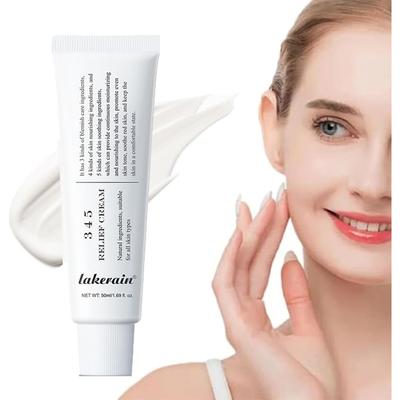 345 Relief Cream, 345 Relief Anti-Sugar And Anti-Oxidation Cream, Skin Barrier Repair Cream,Soothing Face Moisturiser Cream Less