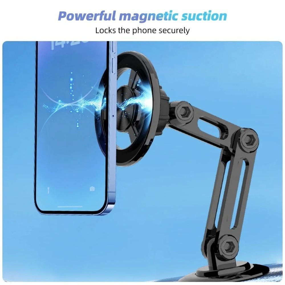 Universal Car Phone Holder 720 Rotate Metal Magnetic Phone Stand Foldable Air Vent Magnet Mount GPS Support For All Phones