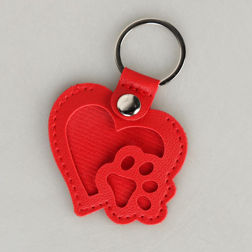 3 pezzi Portachiavi Ricordo Peli di Animali Domestici, Ciondolo Personalizzato Zampa di Animale Domestico, Medaglione Commemorativo per Pelo di Gatto Cane, Portachiavi in Pelle