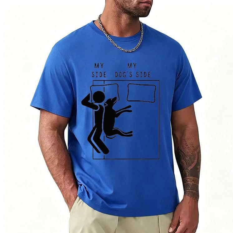 3D Printed Men's T-shirt Round Neck Short-sleeved Top Men's Comfortable Daily Simple Fashion T-shirt