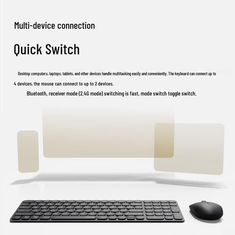 Rapoo 9300S Multi-Mode Wireless Keyboard & Mouse Combo