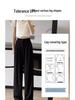Plus Size Women's Black Drape Wide-Leg Trousers - Summer Casual Fit for Pear-Shaped Bodies