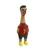 1/2Pcs Football Theme Screaming Chicken Toy, Stress Relief Cartoon Football Star Chick Squeeze Toy, Game Day Cheer Gift for Soccer Fans