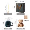400Ml Ceramic Mug Gift Set – Handheld Coffee/Tea Cup With Handle & Spoon In Gift Box