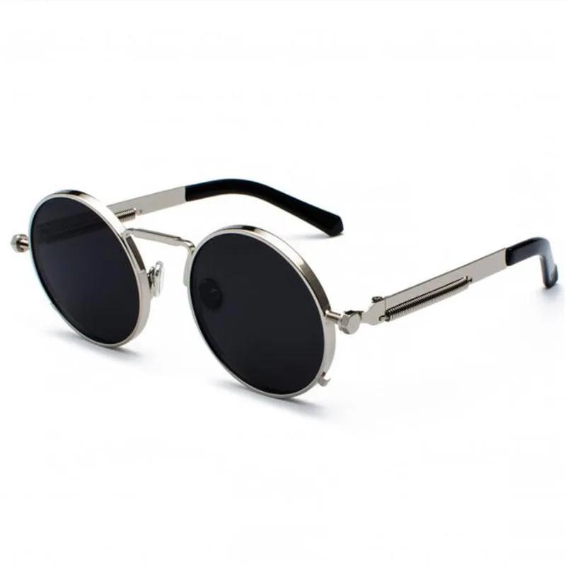 SPH -0.25 -0.5 -1.0 to -6 New Punk Sunglasses Women Round Metal Night Vision Sun Glasses Vintage Men New Spring Glasses Uv400