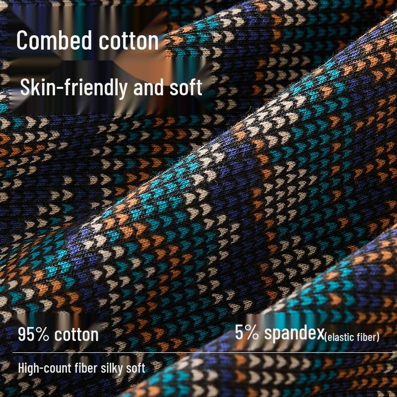 Yalu 10A Men's Antibacterial Pure Cotton Boxer Briefs