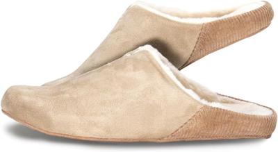 Frontier MOCO Moco Size Warm Winter Room Shoes with Boa Lining for Men and Indoor Slippers for FR0032 Room's Room's Beige, L, Women, Guests,